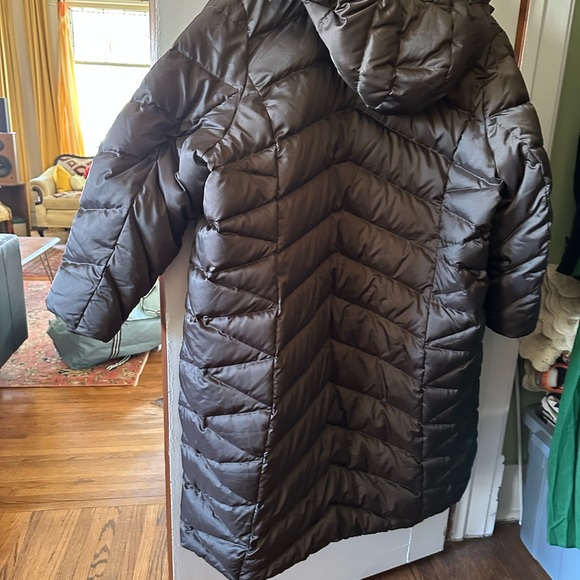 Lands' End Brown Quilted Long Puffer Jacket - Like New - Picture 7 of 16